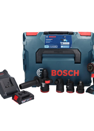 Bosch GSR 18V-60 FC Professional Akku Bohrschrauber 18 V 60 Nm Brushless + 1x Akku 2,0 Ah + Ladegerät + Aufsätze + L-Boxx - Toolbrothers