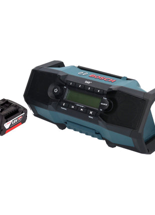 Bosch GPB 18V-2 SC Professional Akku Baustellenradio 18 V DAB+ Bluetooth AUX + 1x Akku 4,0 Ah - ohne Ladegerät