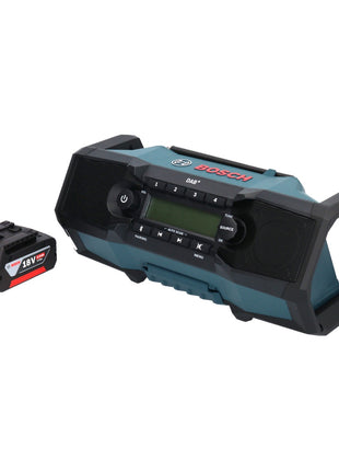 Bosch GPB 18V-2 SC Professional Akku Baustellenradio 18 V DAB+ Bluetooth AUX + 1x Akku 5,0 Ah - ohne Ladegerät