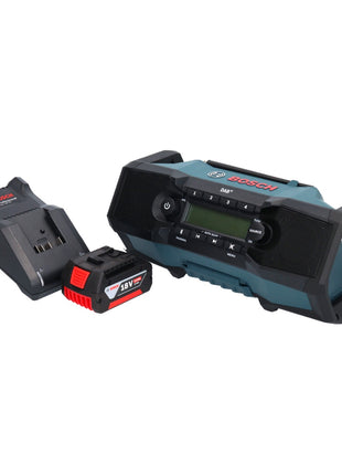 Bosch GPB 18V-2 SC Professional Akku Baustellenradio 18 V DAB+ Bluetooth AUX + 1x Akku 5,0 Ah + Ladegerät