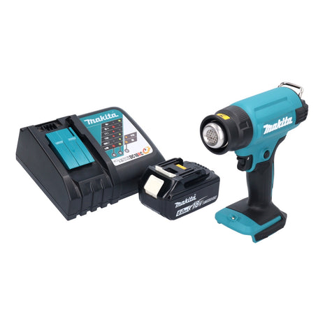 Makita DHG 180 RG1 Akku Heissluftgeblaese 18 V 550 C 1x Akku 6 0 Ah Ladegeraet 1 - toolbrothers