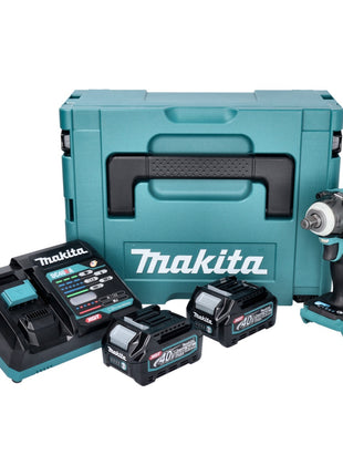 Makita TW 004 GA201 clé à chocs sans fil 40 V max. 1/2" 350 Nm XGT Brushless + 2x batterie 2,0 Ah + chargeur + Makpac