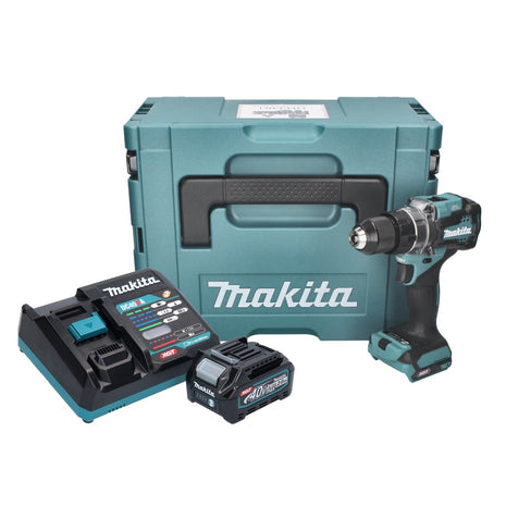 Taladro atornillador inalámbrico Makita DF 001 GA101 40 V máx. 140 Nm XGT Brushless + 1x batería 2,0 Ah + cargador + Makpac