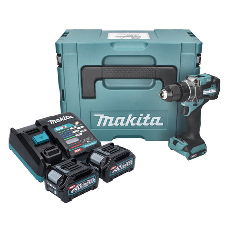 Makita DF 001 GA201 perceuse-visseuse sans fil 40 V max. 140 Nm XGT Brushless + 2x batterie 2,0 Ah + chargeur + Makpac