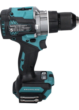 Perceuse à percussion sans fil Makita HP 001 GA1 40 V max. 140 Nm XGT Brushless + 1x batterie 2,0 Ah + chargeur