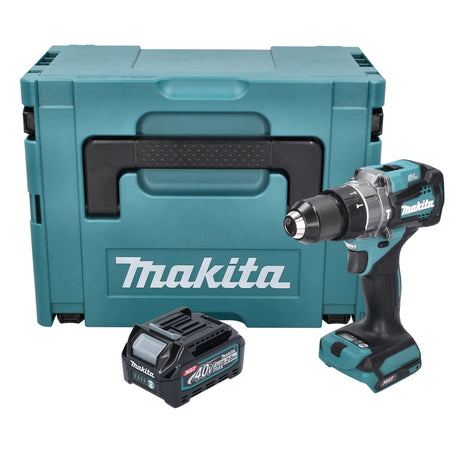 Makita HP 001 GA101 taladro percutor inalámbrico 40 V máx. 140 Nm XGT sin escobillas + 1x batería 2,0 Ah + Makpac - sin cargador