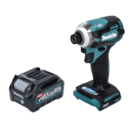 Makita TD 001 GA1 Akku Schlagschrauber 40 V max. 220 Nm 1/4" XGT Brushless + 1x Akku 2,0 Ah - ohne Ladegerät