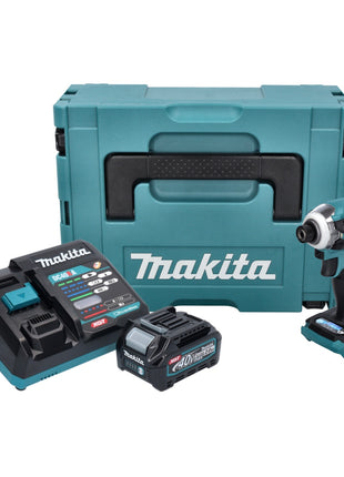 Makita TD 001 GA101 clé à chocs sans fil 40 V max. 220 Nm 1/4" XGT Brushless + 1x batterie 2,0 Ah + chargeur + Makpac