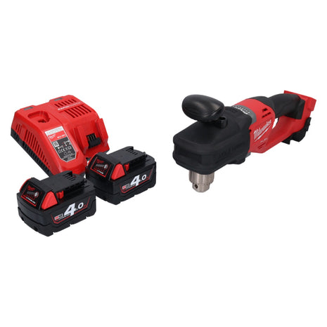 Taladro angular a batería Milwaukee M18 CRAD2-402 18 V 30 Nm sin escobillas + 2x baterías 4,0 Ah + cargador