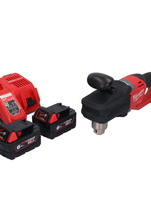 Taladro angular a batería Milwaukee M18 CRAD2-602 18 V 30 Nm sin escobillas + 2x baterías 6,0 Ah + cargador