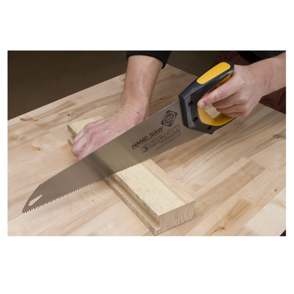 FORTE Tools Fuchsschwanz 45 cm 7 TPI Premium Säge, klassiches Handsäge mit ergonomischem Gummigriff, Säge für Holz, Kunststoff, etc., mit durchgehender Verzahnung Made in Sweden ( 000051083441 ) - Toolbrothers