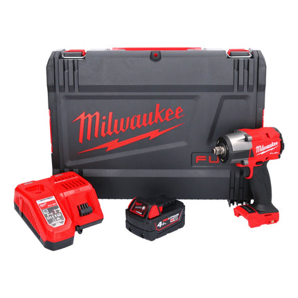 Milwaukee M18 FMTIW2F12-401X Akku Schlagschrauber 18 V 745 Nm 1/2" Brushless + 1x Akku 4,0 Ah + Ladegerät + HD Box