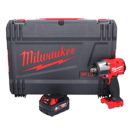 Milwaukee M18 FMTIW2F12-501X Akumulatorowy klucz udarowy 18 V 745 Nm 1/2" bezszczotkowy + 1x akumulator 5,0 Ah + skrzynka HD - bez ładowarki