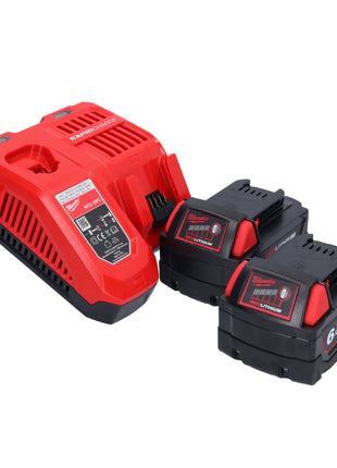 Clé à chocs sans fil Milwaukee M18 FMTIW2F12-602X 18 V 745 Nm 1/2" brushless + 2x batterie 6,0 Ah + chargeur + boîtier HD