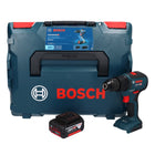 Bosch GSB 18V-55 Professional Akku Schlagbohrschrauber 18 V 55 Nm Brushless + 1x Akku 5,0 Ah + L-Boxx - ohne Ladegerät