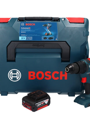 Bosch Professional GSB 18V-55 Perceuse-visseuse à percussion sans fil 55Nm 18V Brushless + 1x batterie 5,0Ah + Coffret L-Boxx - sans chargeur