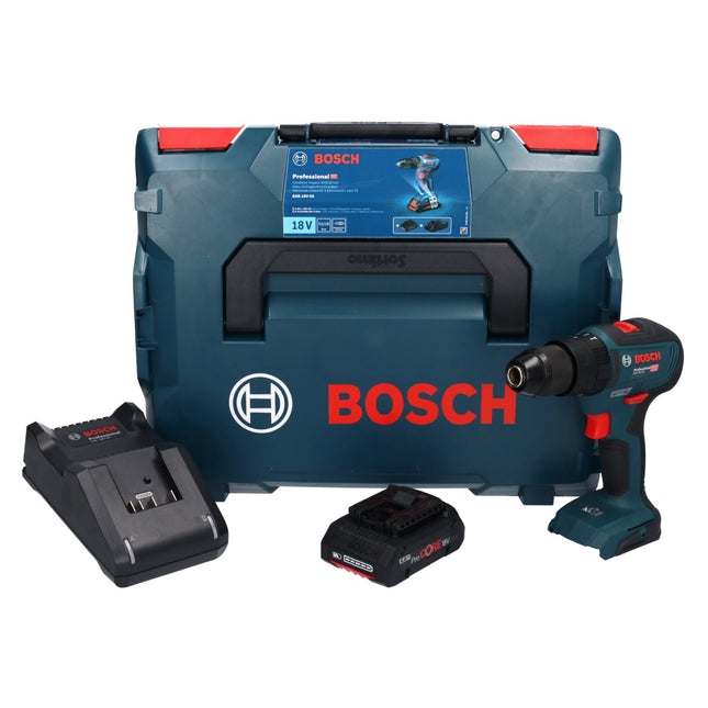 Bosch GSB 18V-55 Professional Akku Schlagbohrschrauber 18 V 55 Nm Brushless + 1x ProCORE Akku 4,0 Ah + Ladegerät + L-Boxx