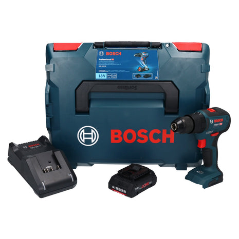 Bosch Professional GSB 18V-55 Cordless Impact Drill Driver 55Nm 18V Brushless + 1x Battery ProCORE 4.0Ah + Charger + Case L-Boxx -