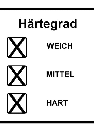 Mirka Abranet Schleifteller Grip Set 3 tlg. 150 mm Hart / Medium / Soft