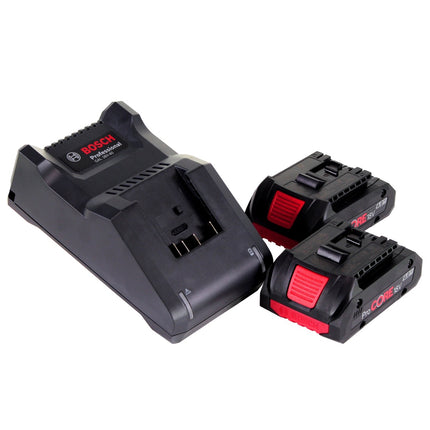 Bosch GWX 18V-10 Professional Akku Winkelschleifer 18 V 125 mm  X-LOCK Brushless + 2x ProCORE Akku 4,0 Ah + Ladegerät + L-Boxx