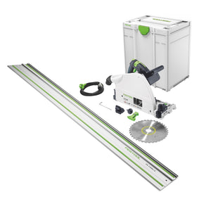 Festool TS 75 EBQ-Plus-FS Tauchsäge 1600 W 210 mm ( 576115 ) + Führungsschiene FS 1400/2 + Systainer