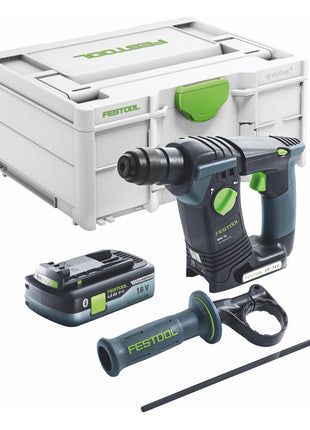 Festool BHC 18 Basic-4,0 Akku Bohrhammer 18 V 25 Nm 1,8 J SDS Plus ( 577057 ) Brushless + 1x Akku 4,0 Ah + Systainer - ohne Ladegerät - Toolbrothers