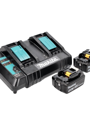 Makita DHR CTJ marteau perforateur à batterie 36 V (2x 18 V) 3,0 J SDS-plus + 2x batterie 5,0 Ah + double chargeur + Makpac