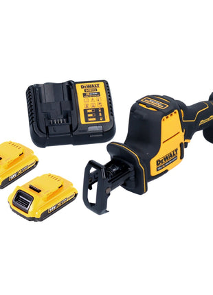 Sierra sable a batería DeWalt DCS 369 D2 sierra alternativa 18 V sin escobillas + 2 baterías 2,0 Ah + cargador