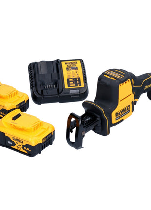 Sierra sable a batería DeWalt DCS 369 P2 sierra alternativa 18 V sin escobillas + 2 baterías 5,0 Ah + cargador