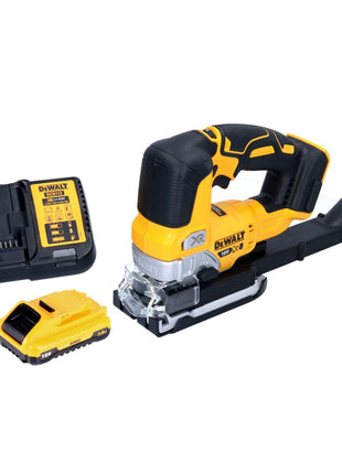 Scie sauteuse pendulaire à batterie DeWalt DCS 334 L1 18 V sans balais + 1x batterie 3,0 Ah + chargeur