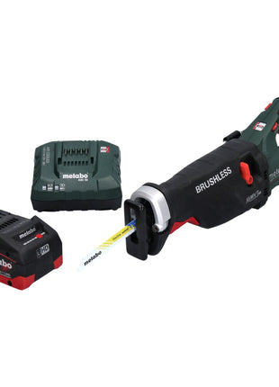 Sierra sable a batería Metabo SSEP 18 LTX BL MVT 18 V sin escobillas + 1x batería 5,5 Ah + cargador