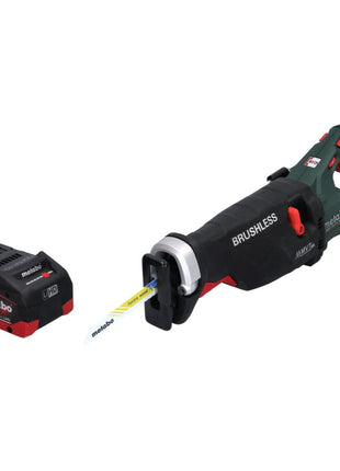 Sierra sable a batería Metabo SSEP 18 LTX BL MVT 18 V sin escobillas + 1x batería 8,0 Ah - sin cargador