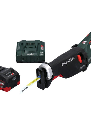 Sierra sable a batería Metabo SSEP 18 LTX BL MVT 18 V sin escobillas + 1x batería 8,0 Ah + cargador