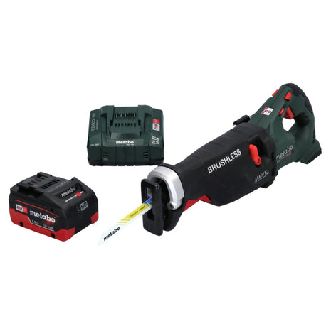 Sierra sable a batería Metabo SSEP 18 LTX BL MVT 18 V sin escobillas + 1x batería 8,0 Ah + cargador