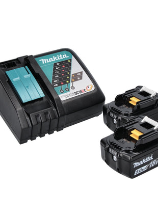 Kit combiné batterie Makita DLX 2131 TJ 18 V avec DHP 482 62 Nm + DTD 152 165 Nm + 2x batteries 5,0 Ah + chargeur + Makpac