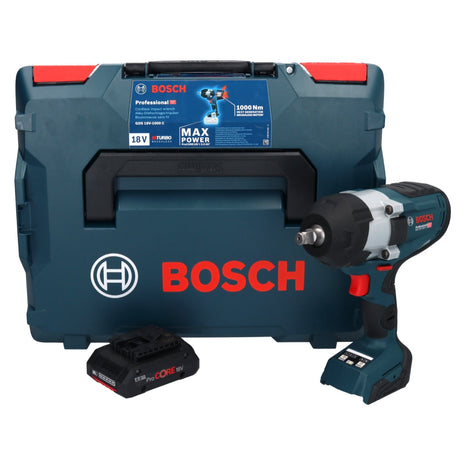 Bosch GDS 18V-1000 C Professional Akku Drehschlagschrauber 18 V 1000 Nm BITURBO Brushless + 1x ProCORE Akku 4,0 Ah + GCY 42 Bluetooth Modul + L-Boxx - ohne Ladegerät - Toolbrothers