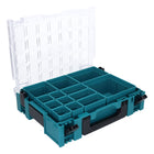 Makita MAKPAC 1 estuche organizador para piezas pequeñas 395 x 295 x 110 mm (191X80-2) con 13x insertos de caja