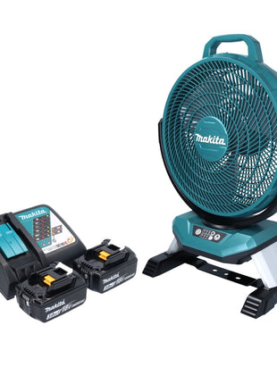 Makita DCF 301 RF Akku Ventilator Lüfter 18 V 33 cm + 2x Akku 3,0 Ah + Ladegerät - Toolbrothers