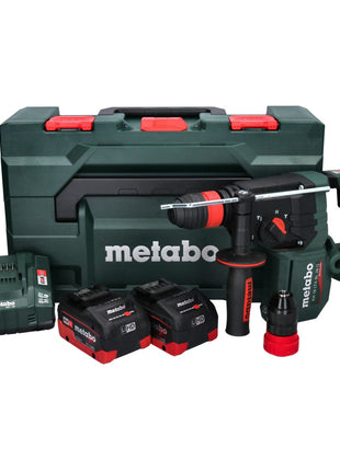 Metabo KH 18 LTX BL 28 Q Akku Bohrhammer 18 V 3 J SDS plus Brushless + 2x Akku 5,5 Ah + Ladegerät + metaBOX ( 601715660 )