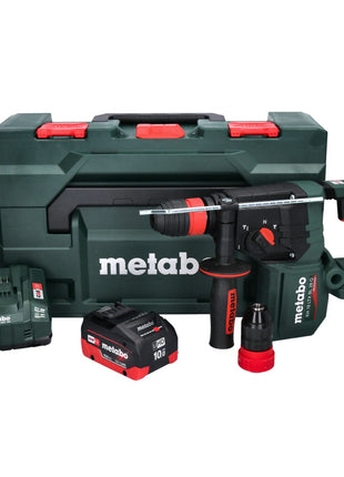 Metabo KH 18 LTX BL 28 Q Akku Bohrhammer 18 V 3 J SDS plus Brushless + 1x Akku 10,0 Ah + Ladegerät + metaBOX