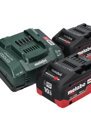 Metabo KH 18 LTX BL 28 Q Akku Bohrhammer 18 V 3 J SDS plus Brushless + 2x Akku 10,0 Ah + Ladegerät + metaBOX