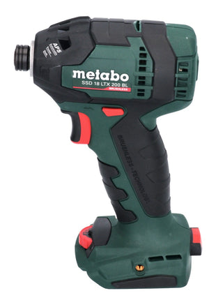 Metabo SSD 18 LTX 200 BL Akku Schlagschrauber 18 V 200 Nm 1/4" Brushless + 1x Akku 4,0 Ah + Ladegerät + metaBOX