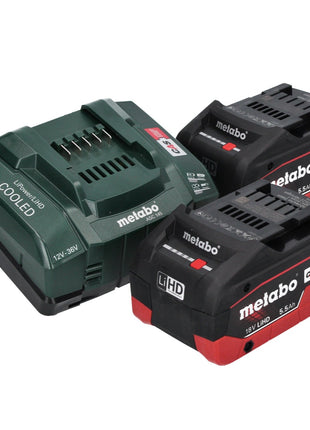 Metabo SSD 18 LTX 200 BL Akku Schlagschrauber 18 V 200 Nm 1/4" Brushless + 2x Akku 5,5 Ah + Ladegerät + metaBOX