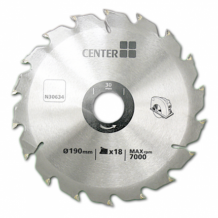 Center Kreissägeblatt N30634 190 x 30 x 2,6 mm - Toolbrothers