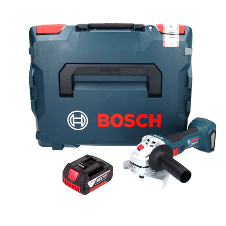 Bosch GWS 18V-7 Professional amoladora angular a batería 18 V 125 mm 22,23 mm sin escobillas + 1x batería 4,0 Ah + L-Boxx - sin cargador