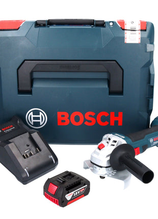 Bosch GWS 18V-7 Professional Akku Winkelschleifer 18 V 125 mm 22,23 mm Brushless + 1x Akku 6,0 Ah + Ladegerät + L-Boxx