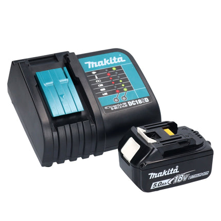 Makita DHP 482 STX5 Akku Schlagbohrschrauber 18 V 62 Nm + 1x Akku 5,0 Ah + Ladegerät + 101 tlg. Zubehör Set + Koffer - Toolbrothers