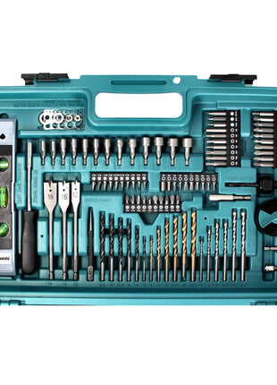 Makita DHP 456 SFX5 Akku Schlagbohrschrauber 18 V 50 Nm + 1x Akku 3,0 Ah + Ladegerät + 101 tlg. Zubehör Set + Koffer