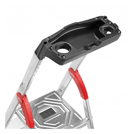 Hailo L60 StandardLine Sicherheits Stehleiter Aluminium 4 Stufen 146 cm 150 kg ( 8160-407 )