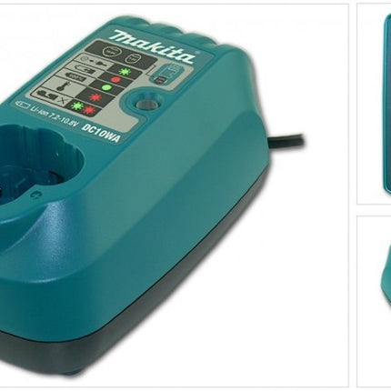 Makita UM 164 DWE 10,8 V Li-ion Akku Grasschere: 2x Makita BL1013 Akku + Makita DC10WA Ladegerät ( ohne Koffer ) - Toolbrothers